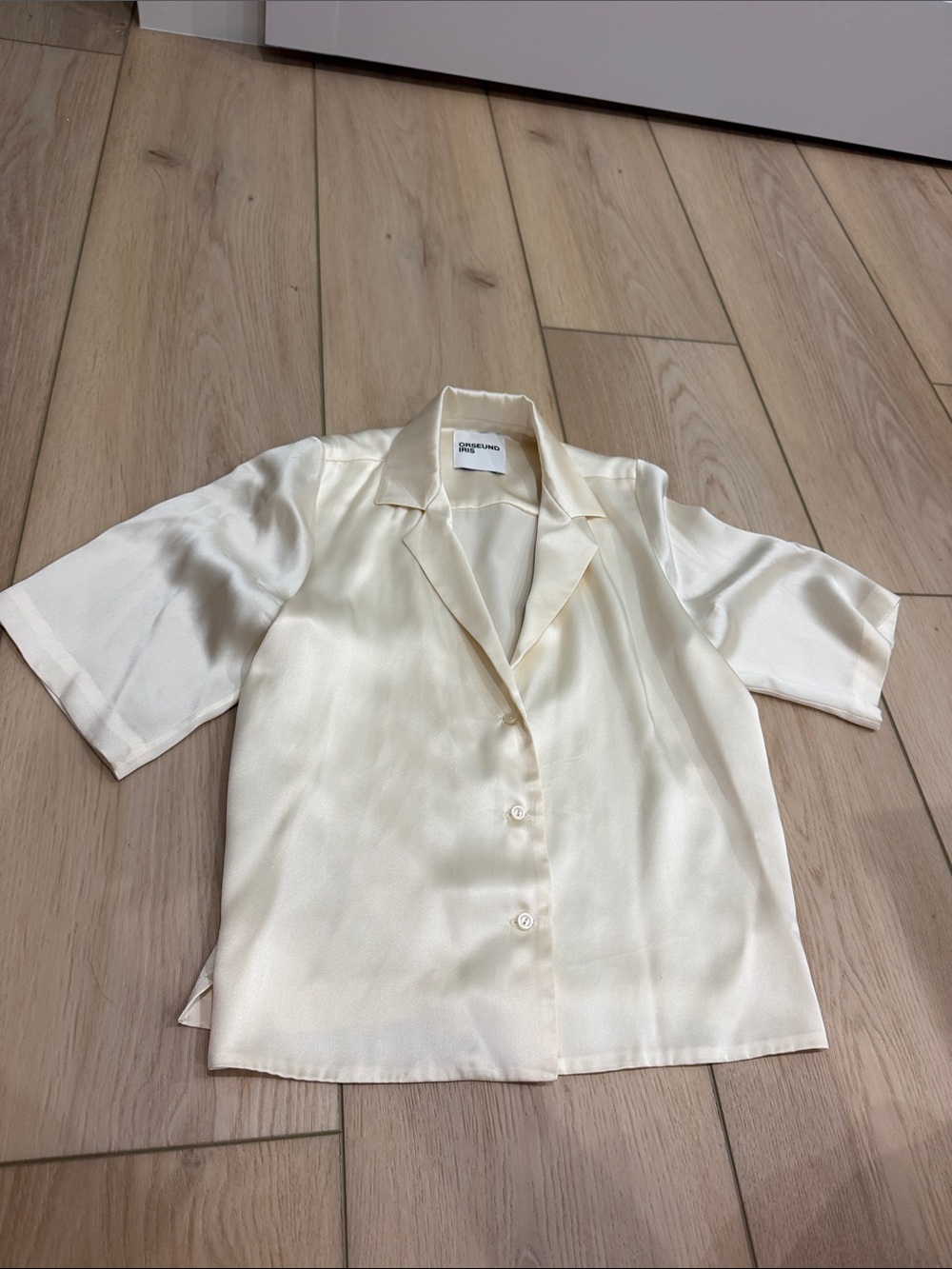 Orseund Iris cream silk top, like new!
